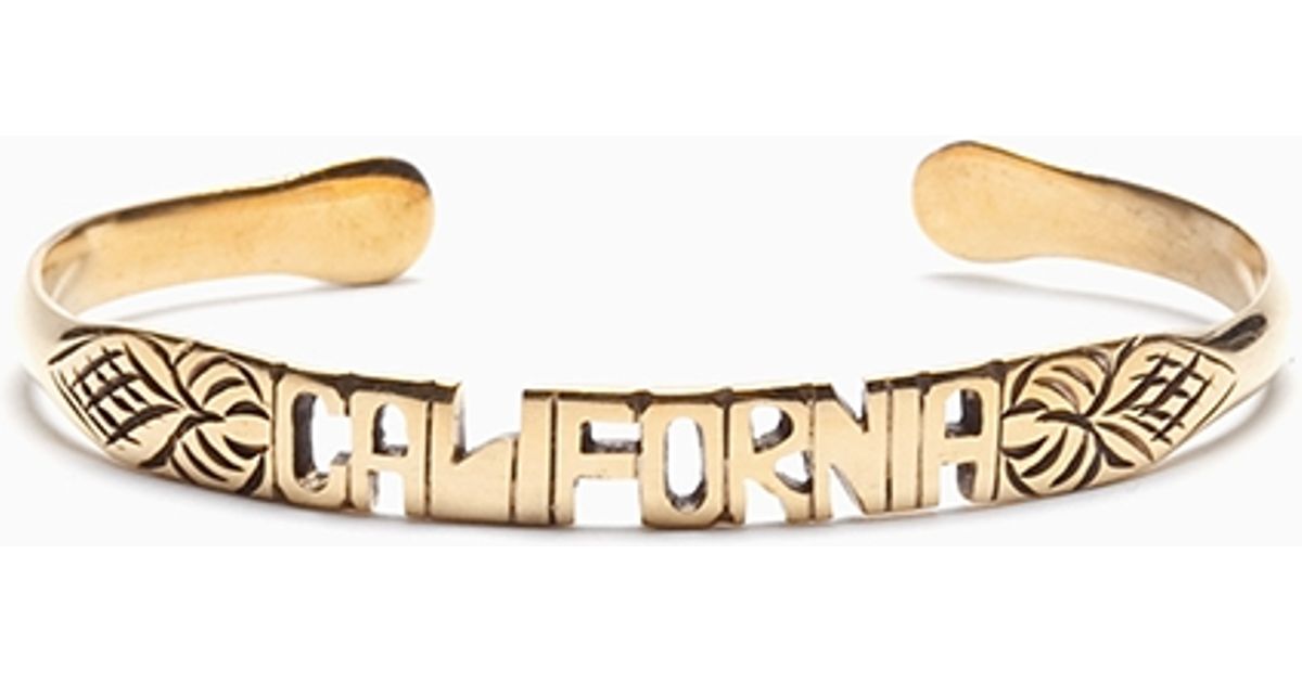 Lyst Nasty Gal California Bracelet In Metallic