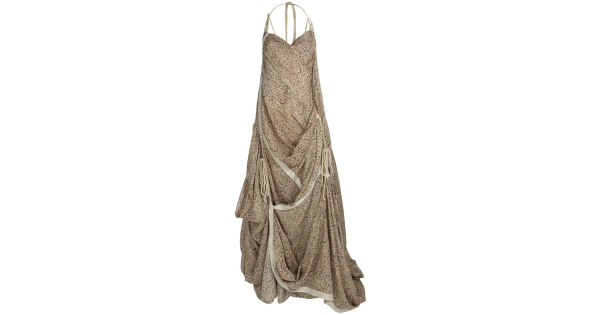 AllSaints Blossom Parachute Dress in Brown Lyst