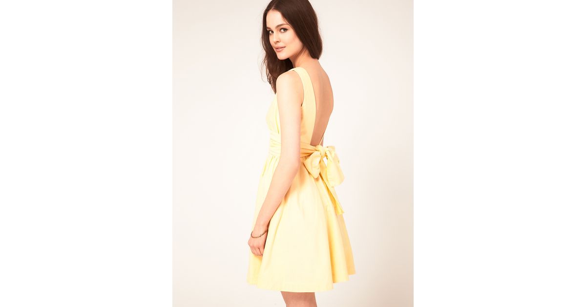 yellow boutique dress