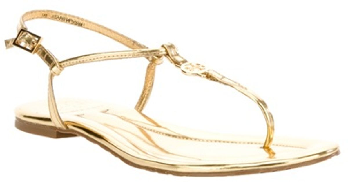 tory burch emmy sandals gold