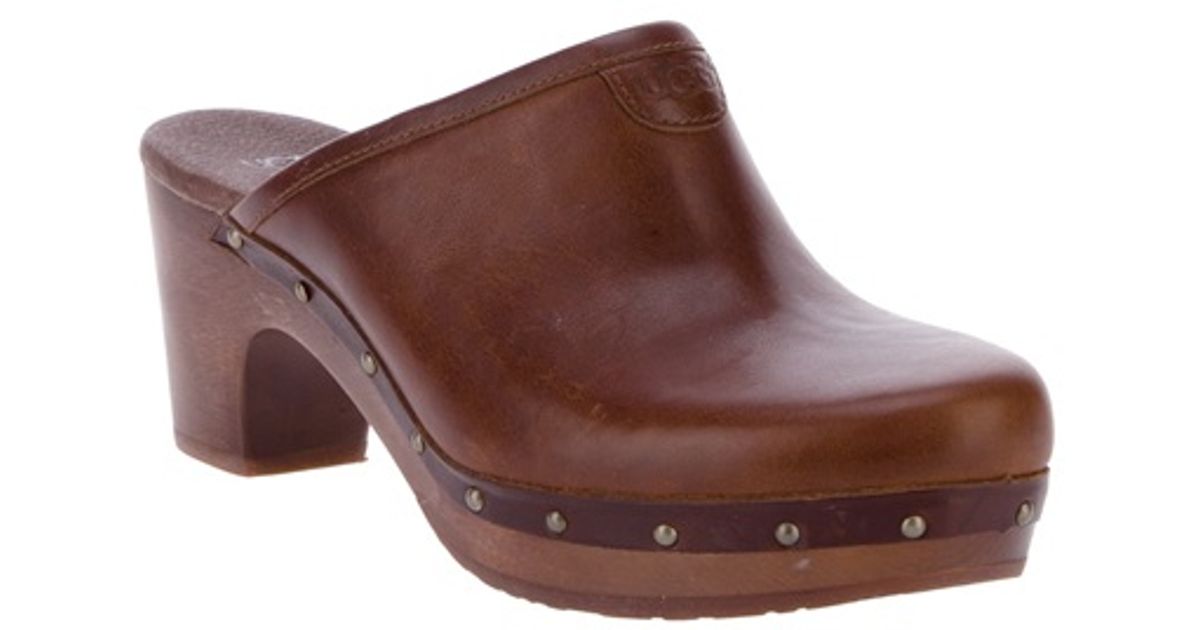 UGG Abbie Clog in Brown - Lyst