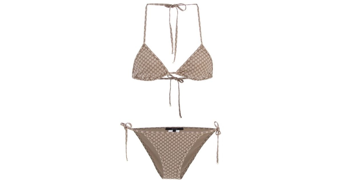gucci logo bikini