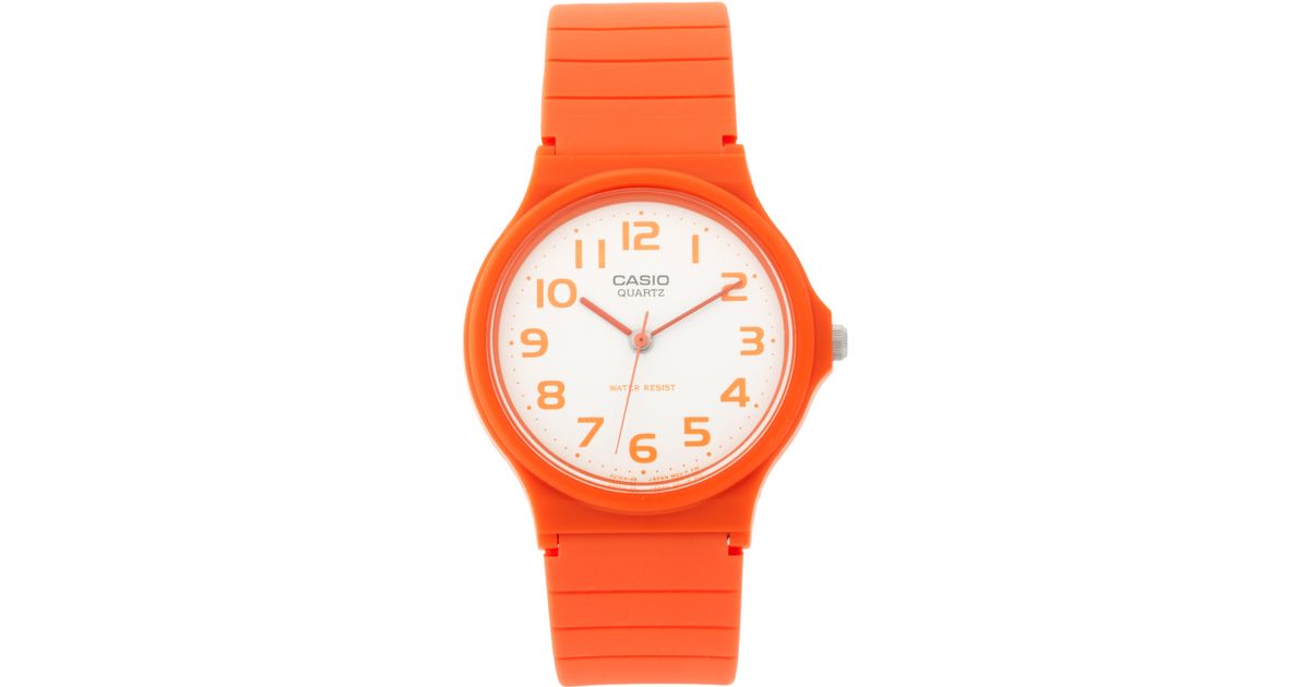 casio orange watch