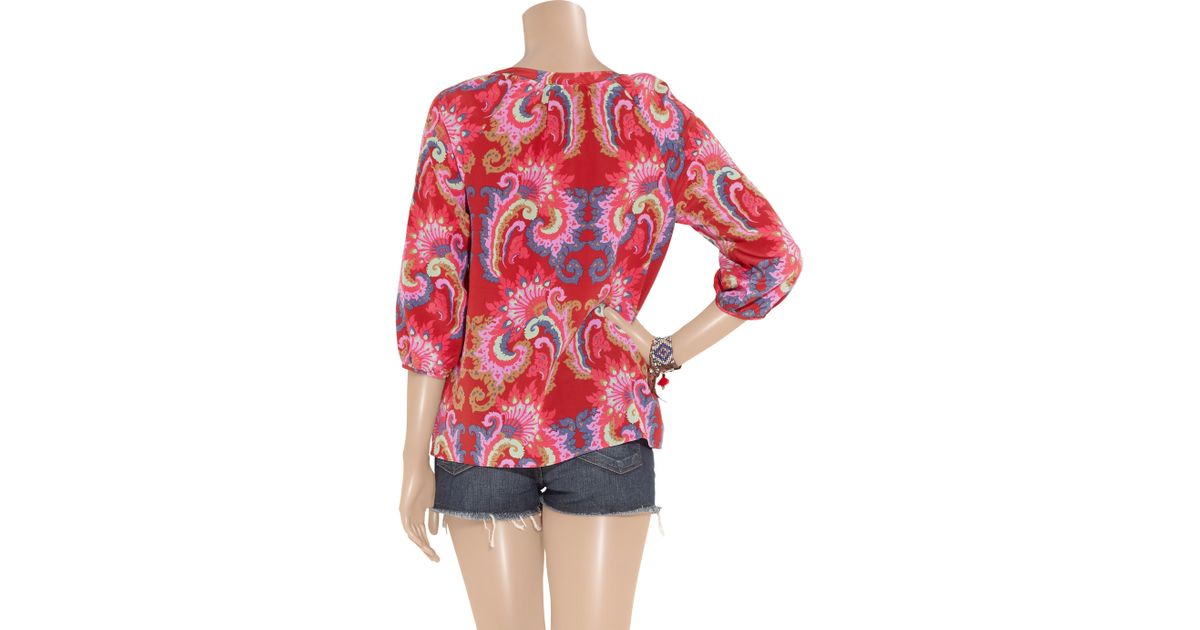 tibi silk top