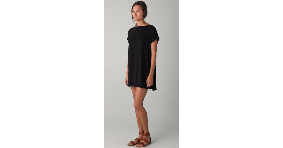 boat neck tunic dress