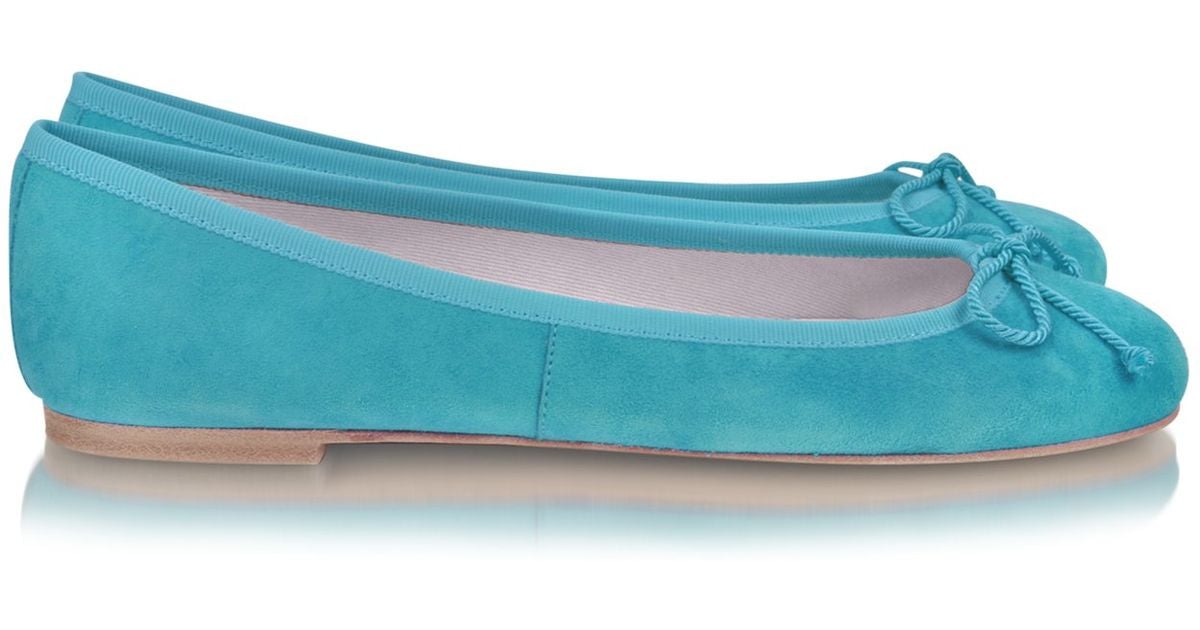 turquoise ballerina shoes