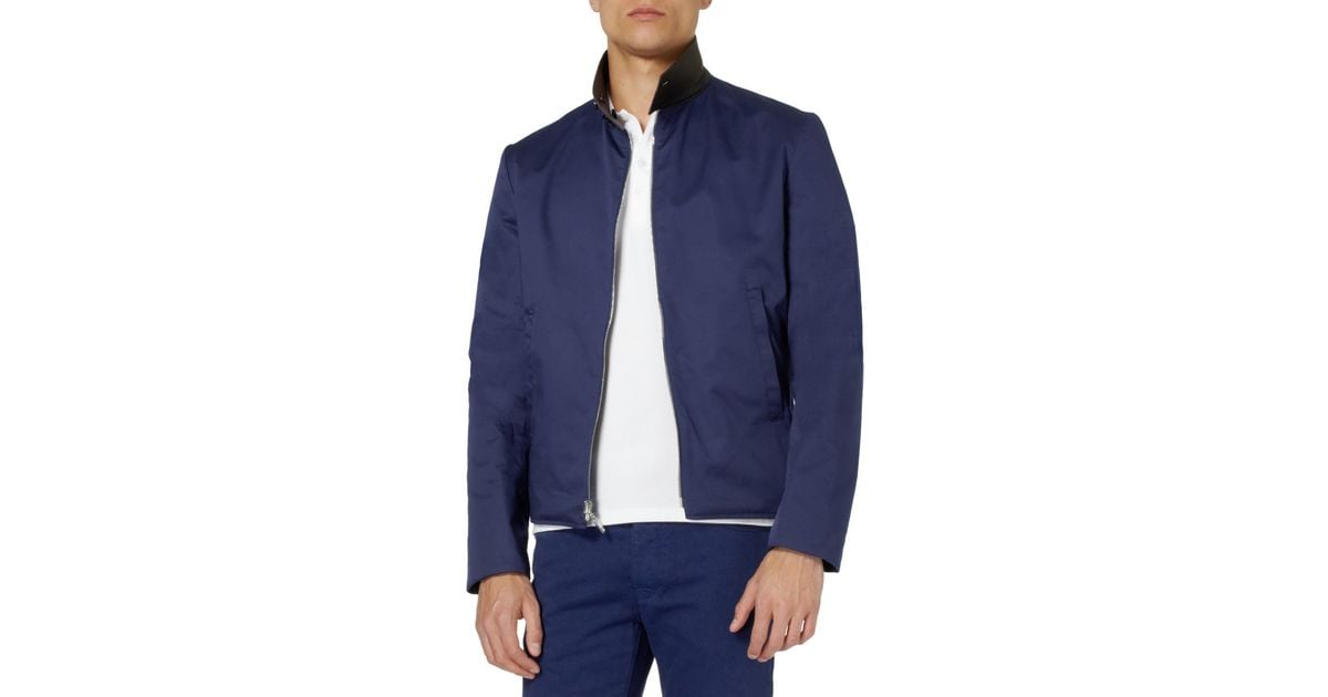 balenciaga blue bomber jacket