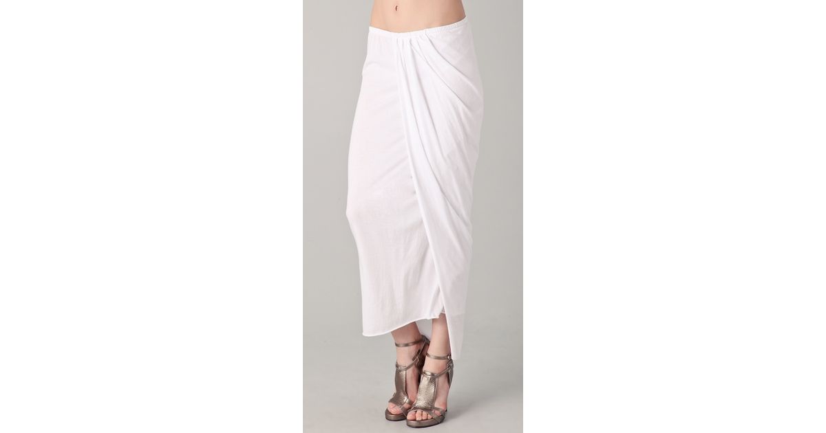white sarong skirt
