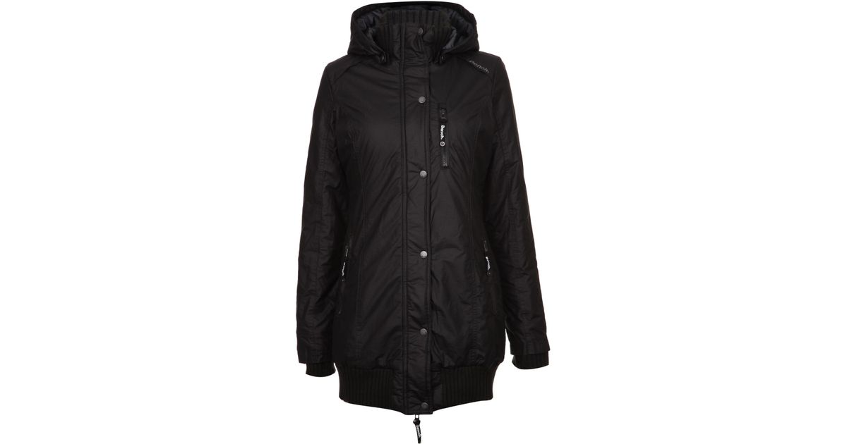 Bench Razzer Long Length Jacket In Black Lyst