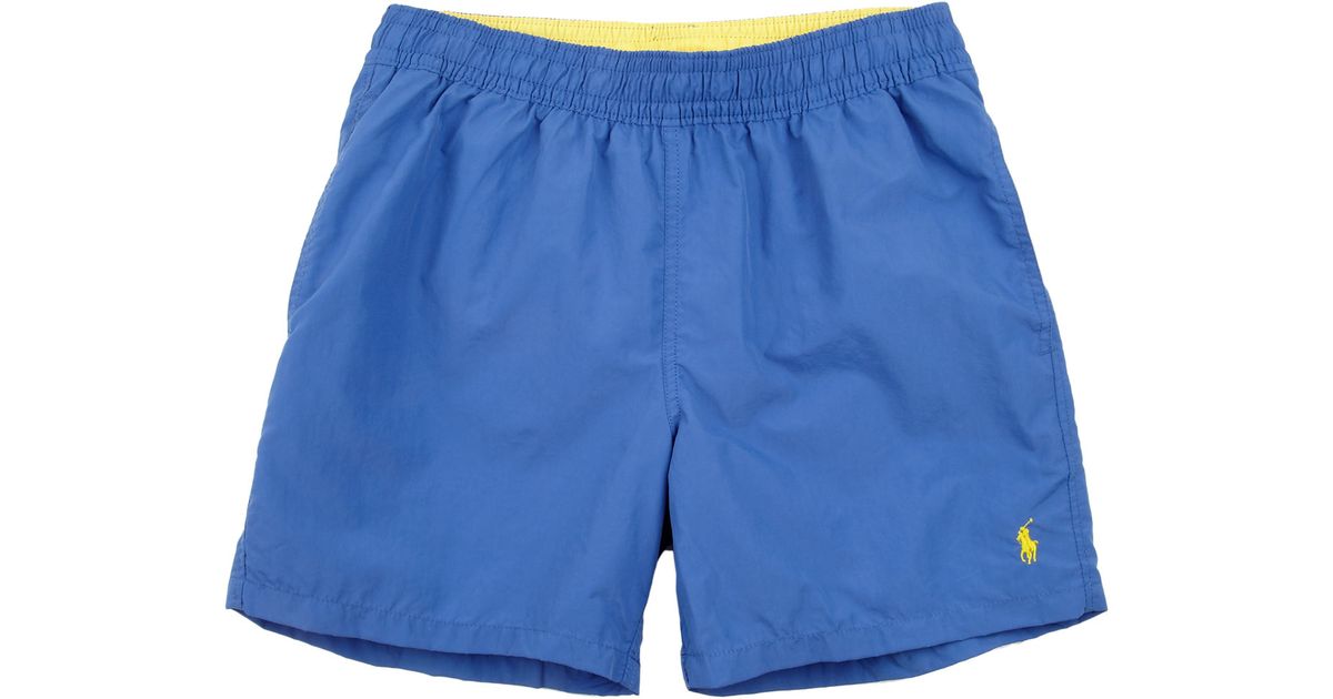 blue ralph lauren swim shorts