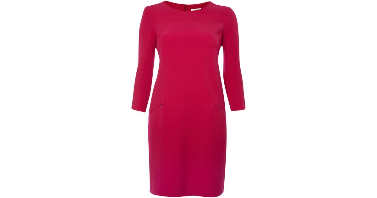 Whistles Iva Shift Dress Fuchsia in Purple | Lyst