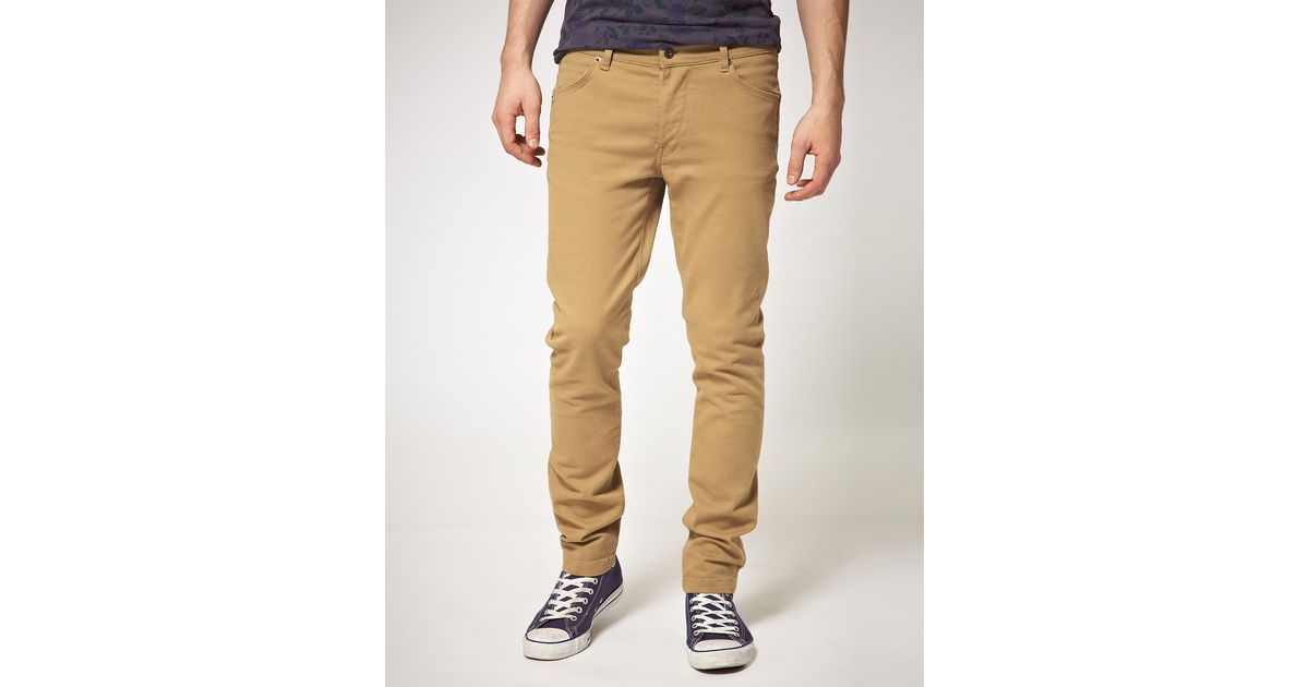 Intrekking in tegenstelling tot Bedelen ASOS Tan Skinny Jeans in Brown for Men | Lyst