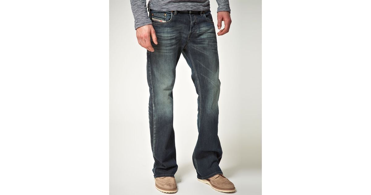 mens diesel zathan bootcut jeans