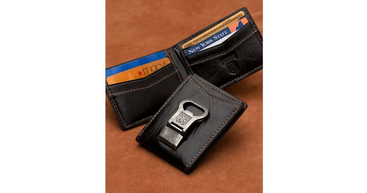 Front Pocket Wallet with Bottle Opener Money Clip 