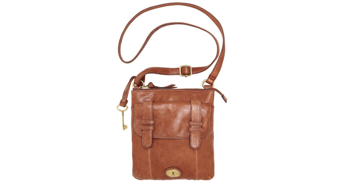 Fossil Carson Top Zip Crossbody Bag in Brown Lyst