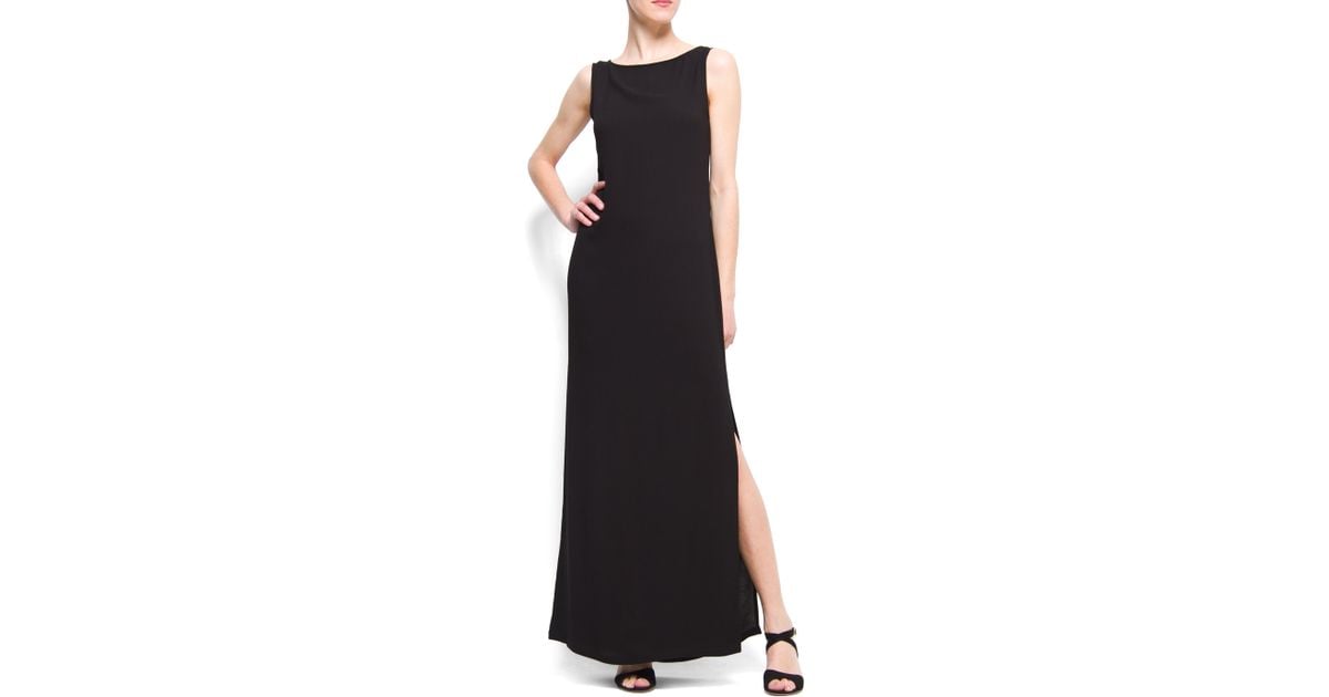 maxi dress straight cut