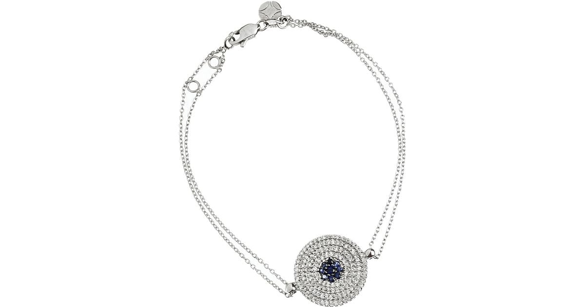 Lyst Vanessa Kandiyoti 18karat White Gold Diamond And Shire Lyst Vanessa Kandiyoti 18karat White Gold Diamond And Shire Evil Eye Bracelet In Metallic