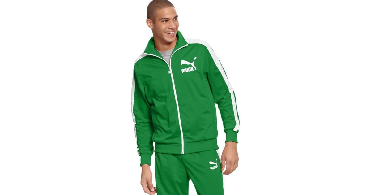 PUMA Heroes T7 Track Jacket in Green for Men | Lyst