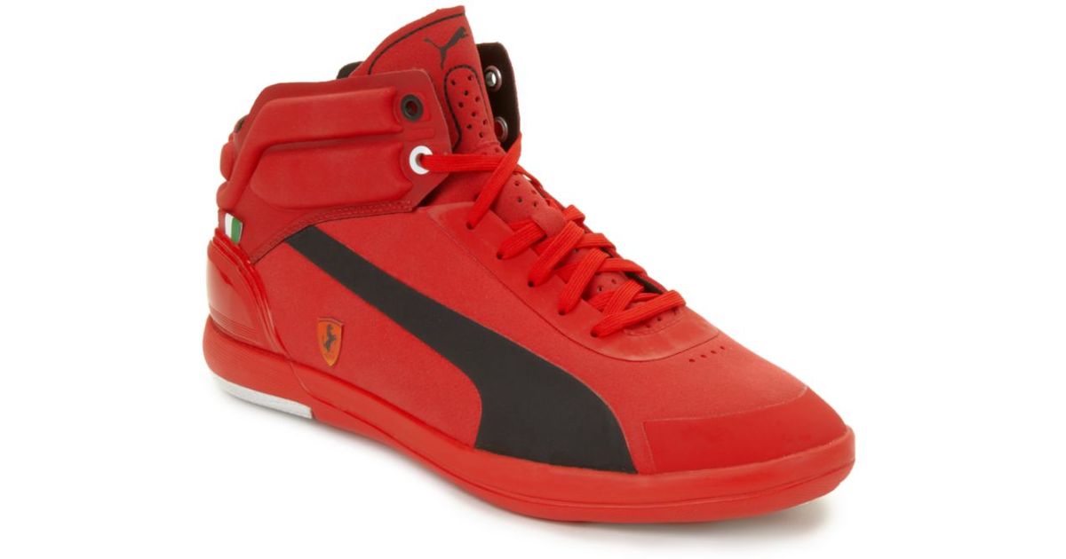 PUMA Driving Power Light Mid Sf Sneakers in Red for Men - Lyst