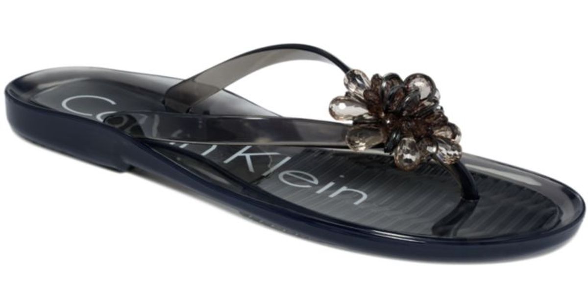 calvin klein jelly sandals