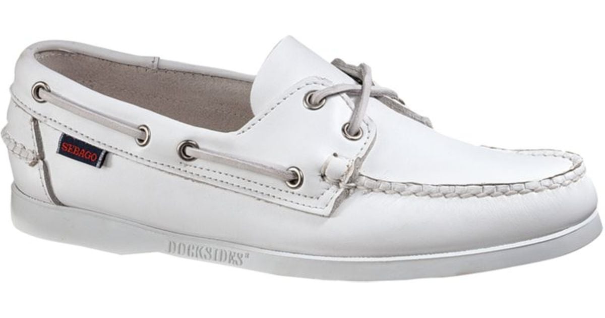 white boat sneakers