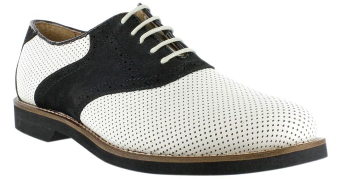 G.H.BASS Burlington Signature Saddle Oxford in White for G.H.BASS Burlington Signature Saddle Oxford in White for