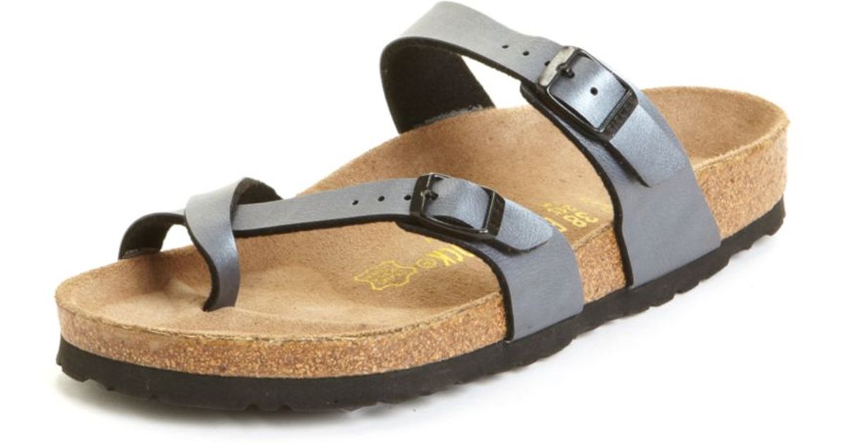 Brawl vold frimærke Birkenstock Mayari Sandals in Metallic | Lyst