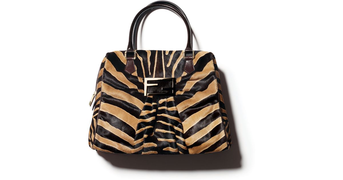 fendi zebra handbag