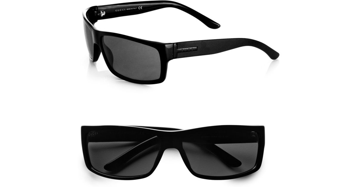 Gucci Rectangular Sunglasses in Black for Men