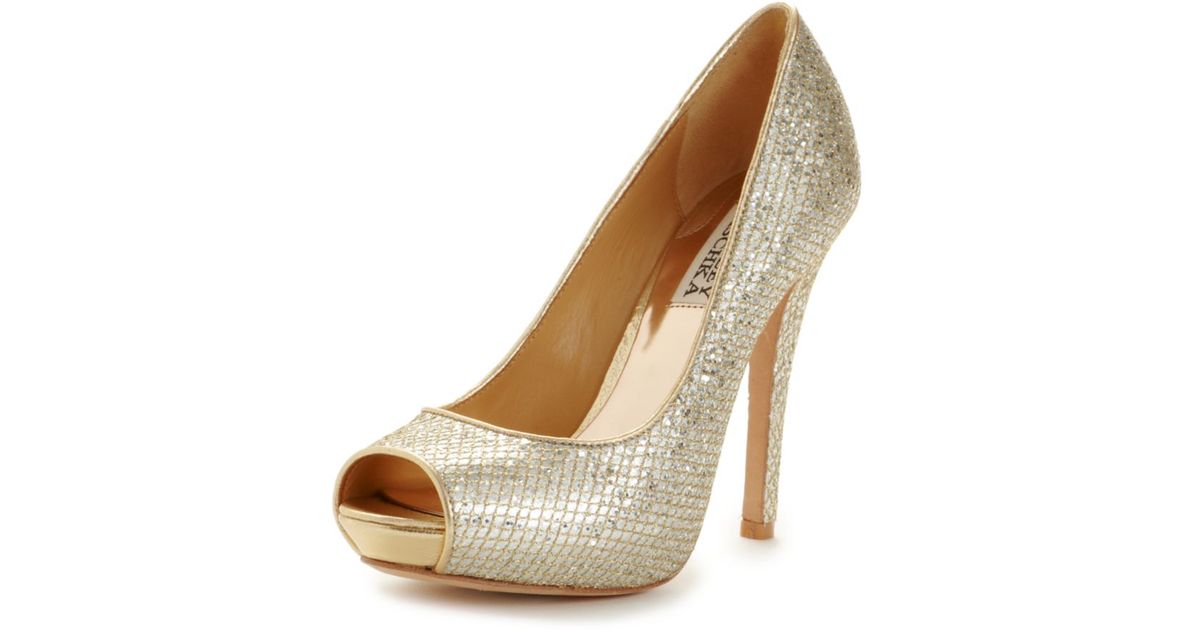Badgley mischka hotsell peep toe shoes