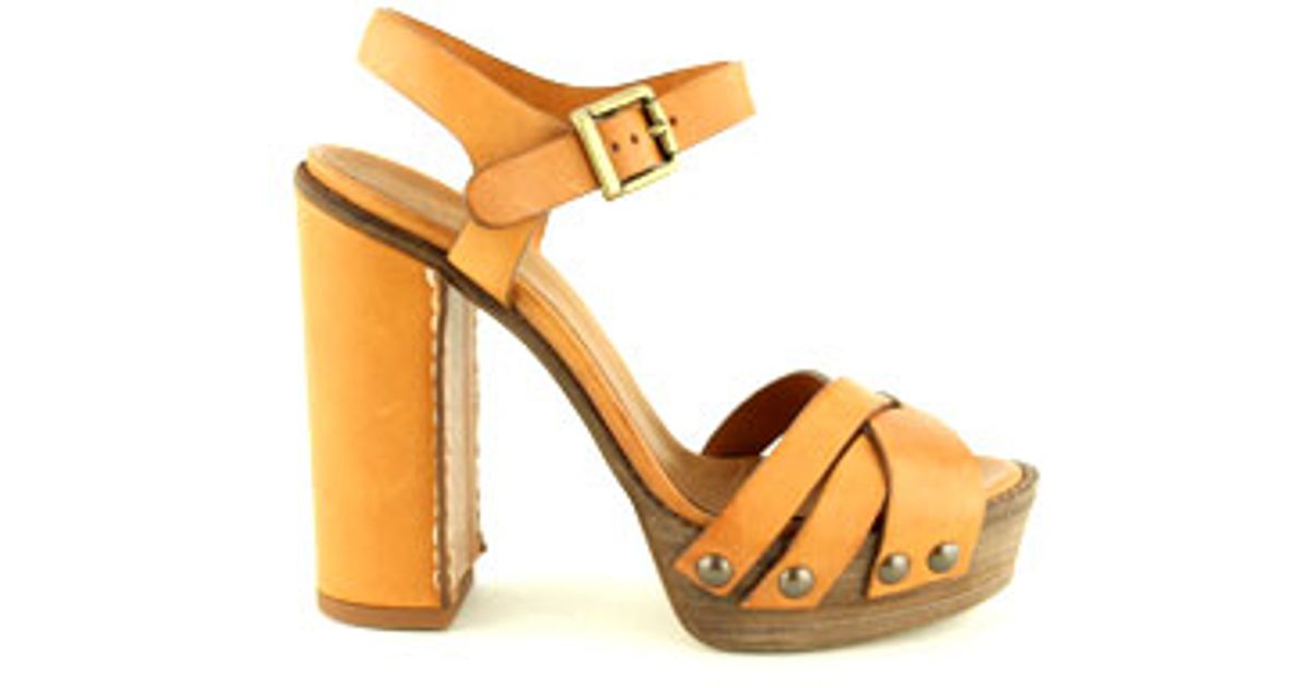 criss cross platform sandals