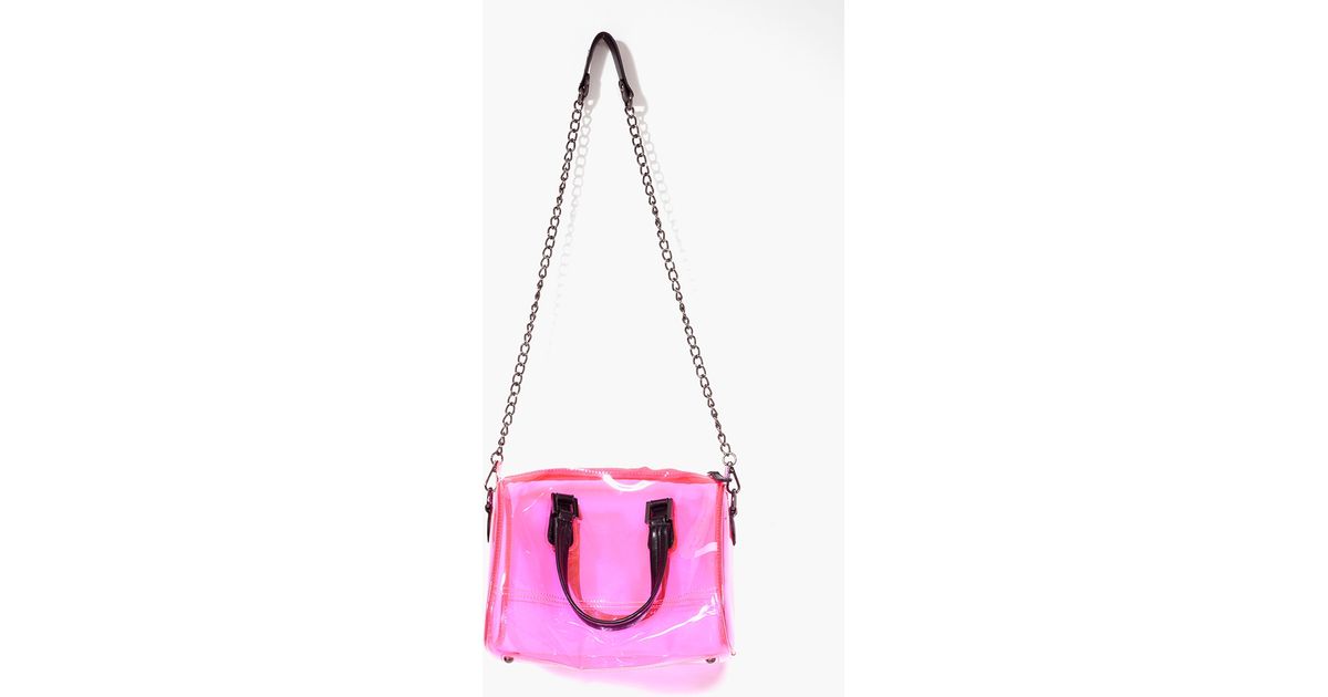 Nasty Gal Electric Jelly Bag Pink
