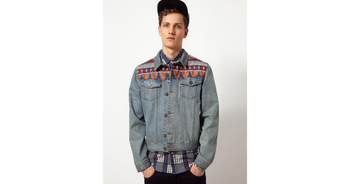 aztec denim shirt