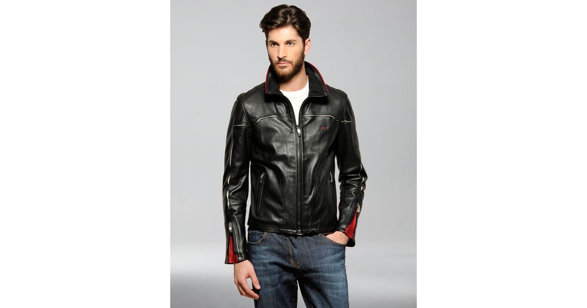 ferrari leather jacket price