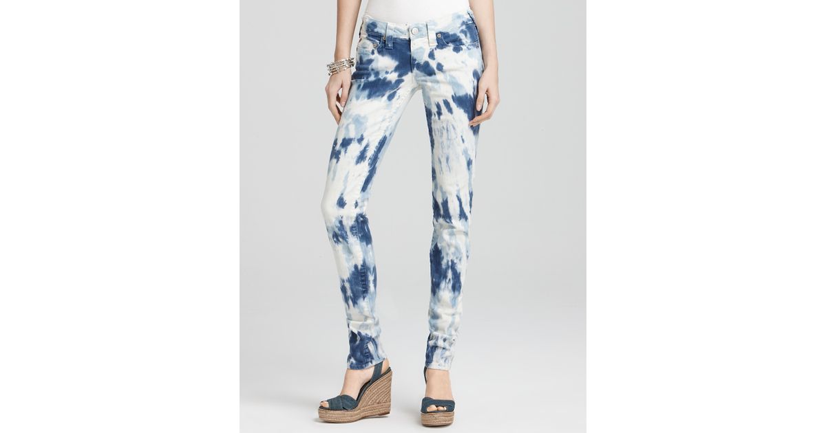 True Religion Jeans Stella Tie Dye Skinny Jeans in Blue Lyst