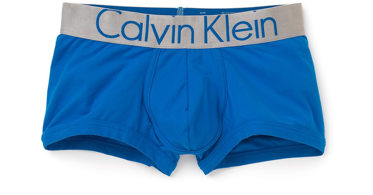 calvin klein men's underwear steel micro low rise trunks