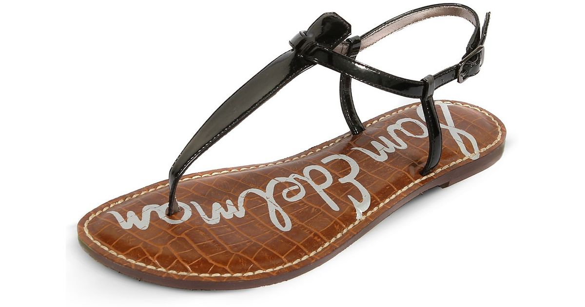 sam edelman black flat sandals