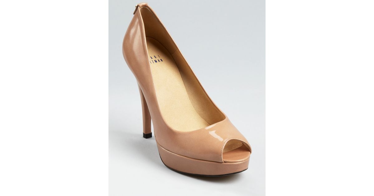 stuart weitzman open toe pumps