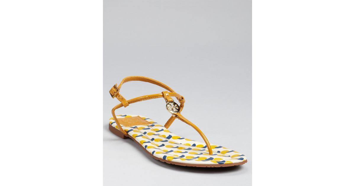 yellow tory burch sandals