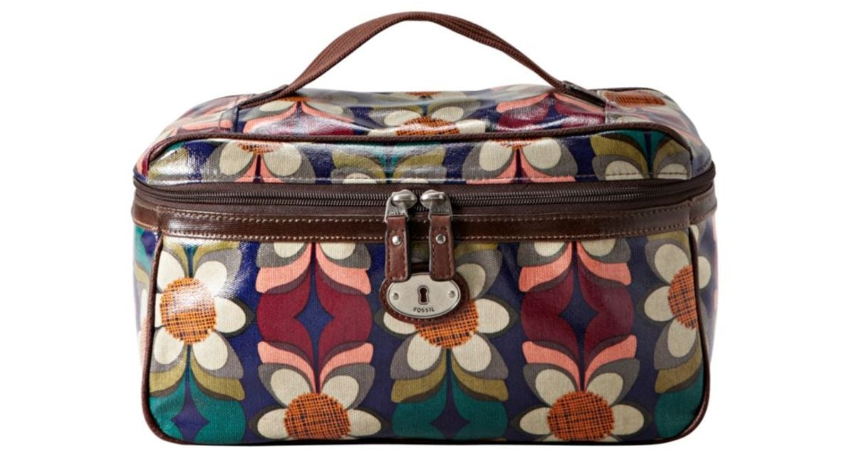 Fossil Keyper Prints Zip Top Train Case | Lyst