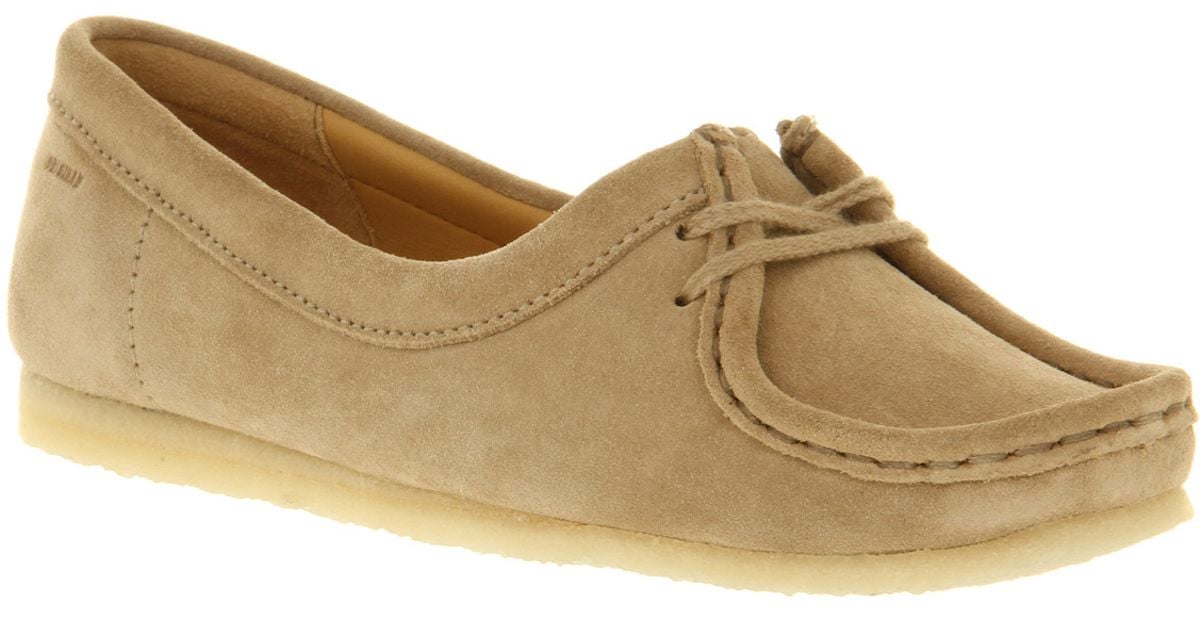 sand suede wallabees