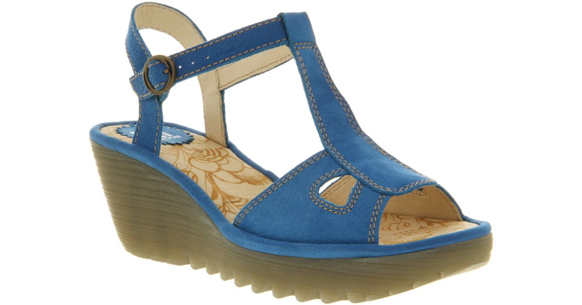 fly london blue sandals