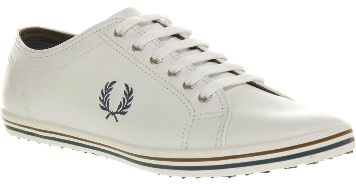 fred perry kingston white leather