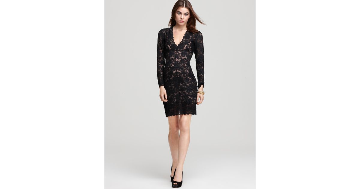 nicole miller lace dress