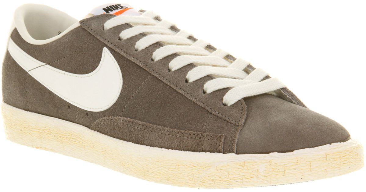 nike blazer low vintage grey