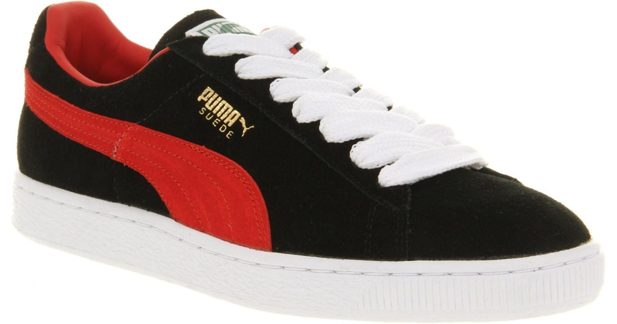 PUMA Suede Classic Blkred in Black for 