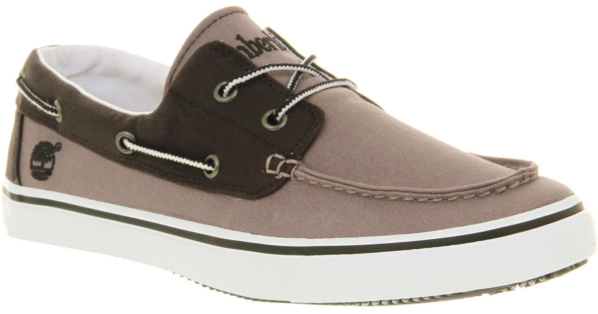 timberland canvas boat shoes