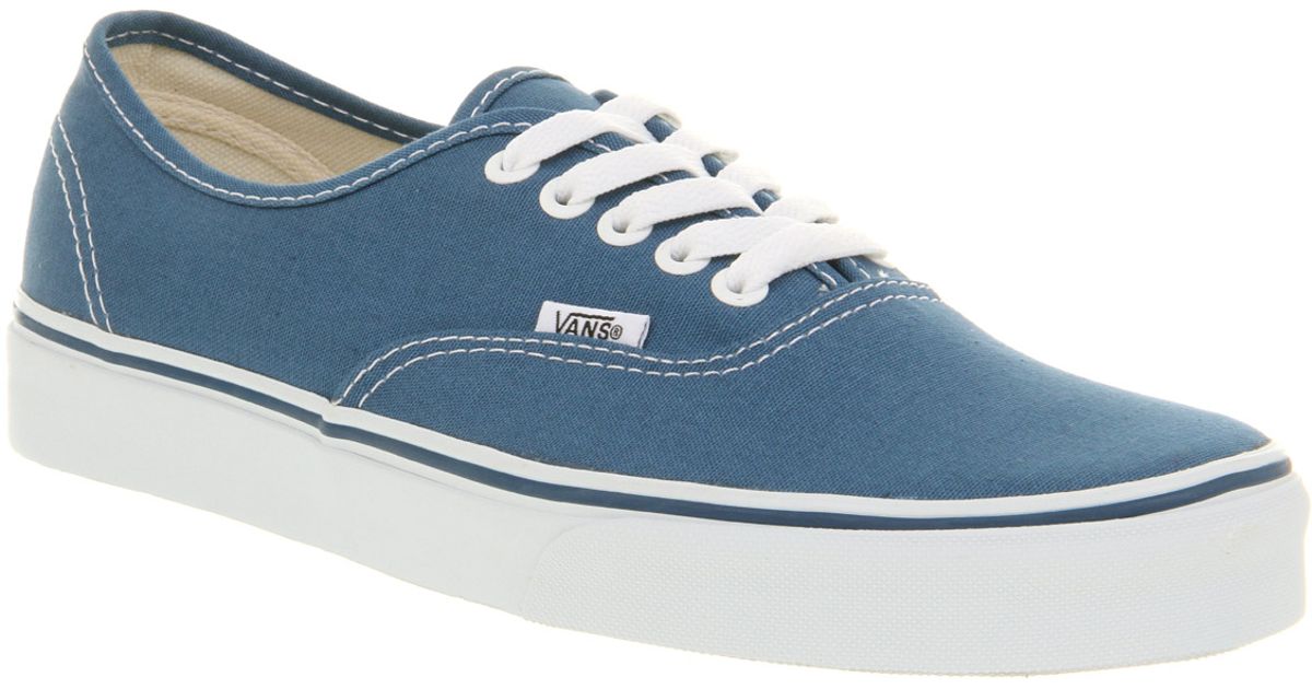 Vans Canvas Authentic in Navy (Blue) for Men - Lyst