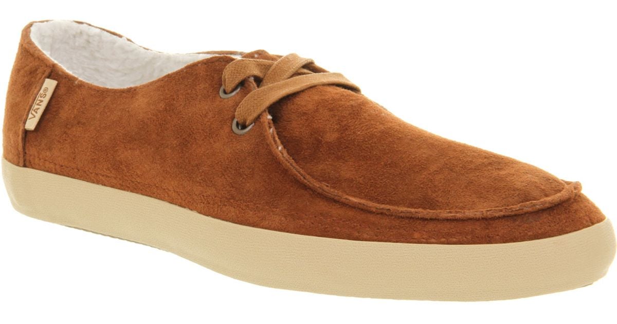 Vans Rata Vulc Lark Fleece in Brown for 