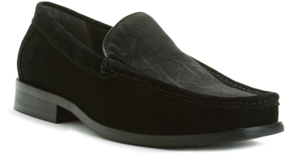 Calvin Klein Neil Logo Slip On Loafer in Black/Black (Black) for Men Lyst